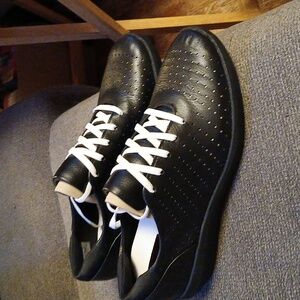Clark black leather shoes